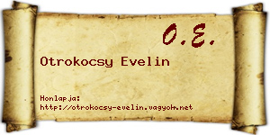 Otrokocsy Evelin névjegykártya